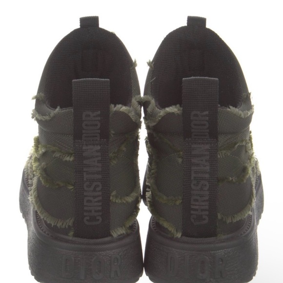 Christian Dior Black and Olive Slip On Boot - Picture 4 of 5